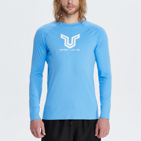 Beast Surf Shirt UPF50+ Rash Guard for Men - Blue