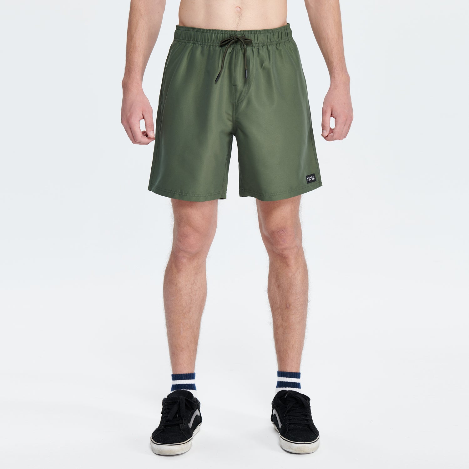 Essential Amph Mountain & Sea Volley Shorts 17" - Army Green