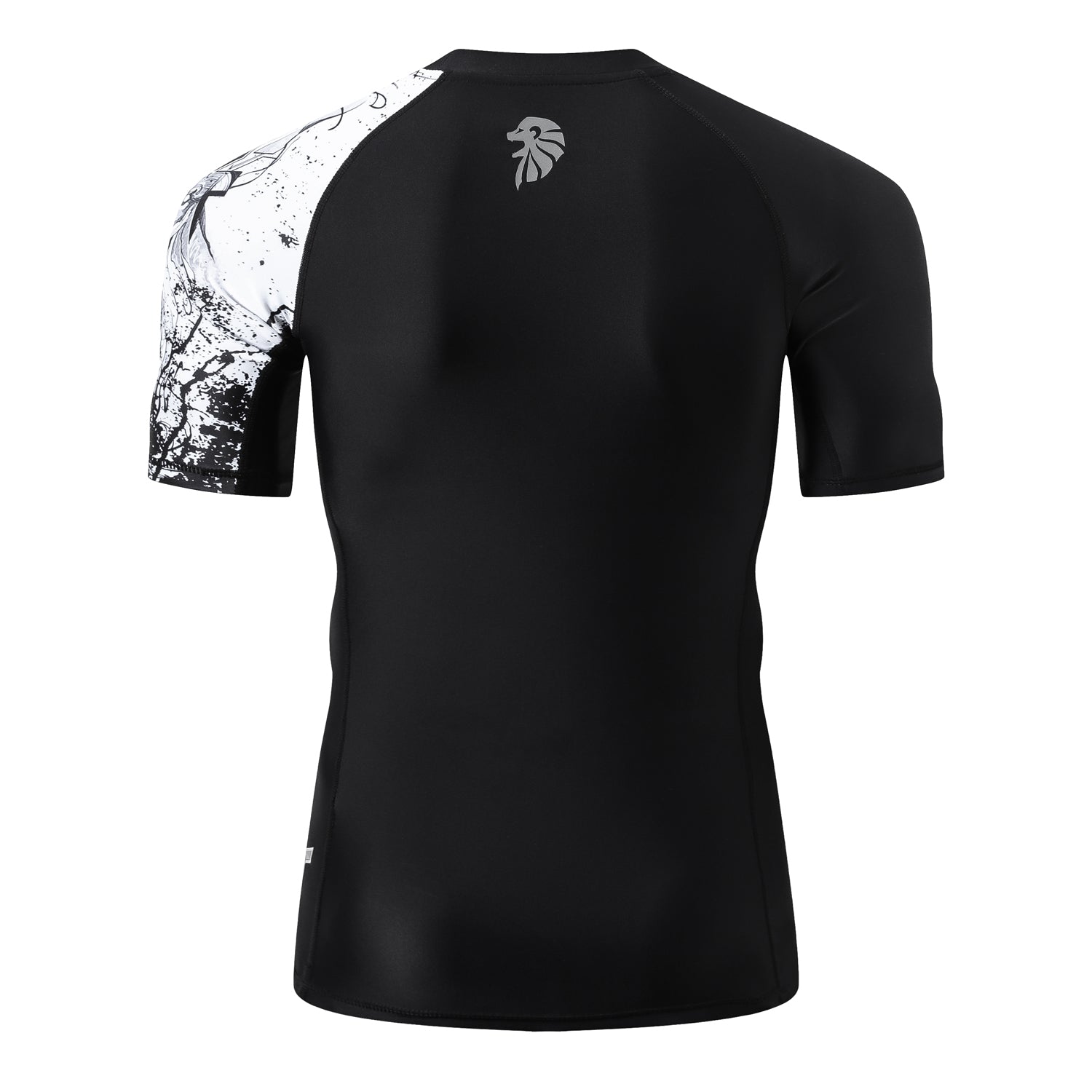 Men's Splice UV Sun Protection UPF 50+ Skins Rash Guard Short Sleeves