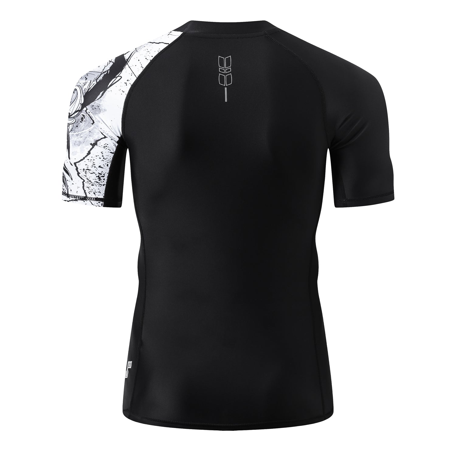 Men's Splice UV Sun Protection UPF 50+ Skins Rash Guard Short Sleeves