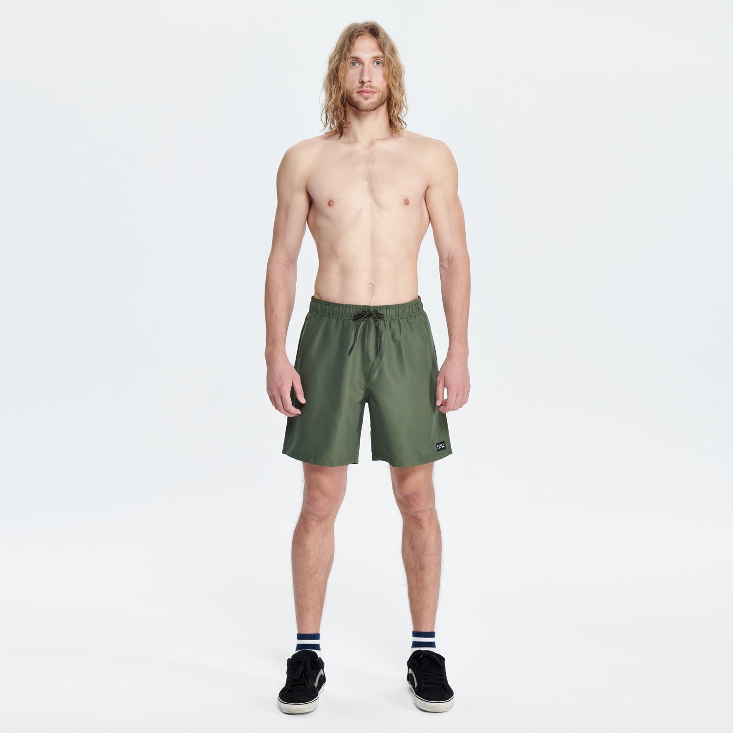 Essential Amph Mountain & Sea Volley Shorts 17" - Army Green