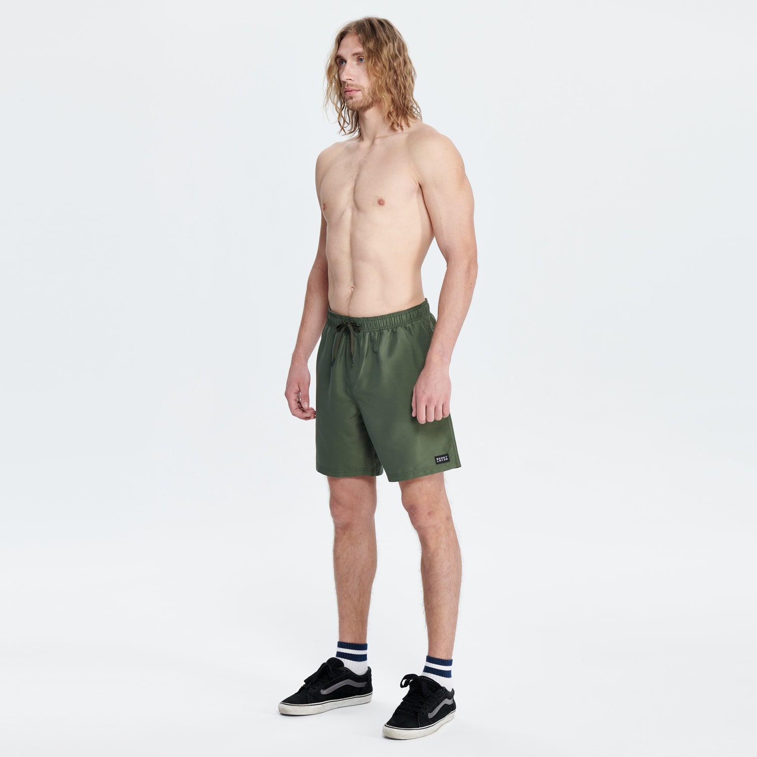 Essential Amph Mountain & Sea Volley Shorts 17" - Army Green