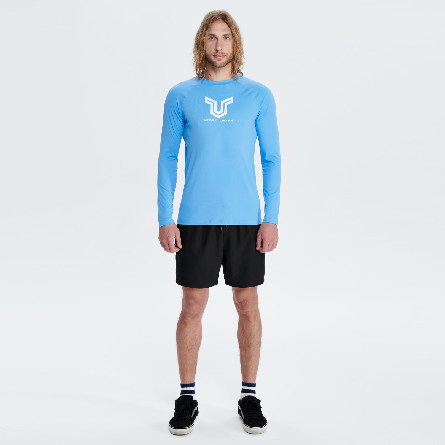 Beast Surf 衬衫UPF50+ 男士防晒衣- 蓝色– Beast Layer