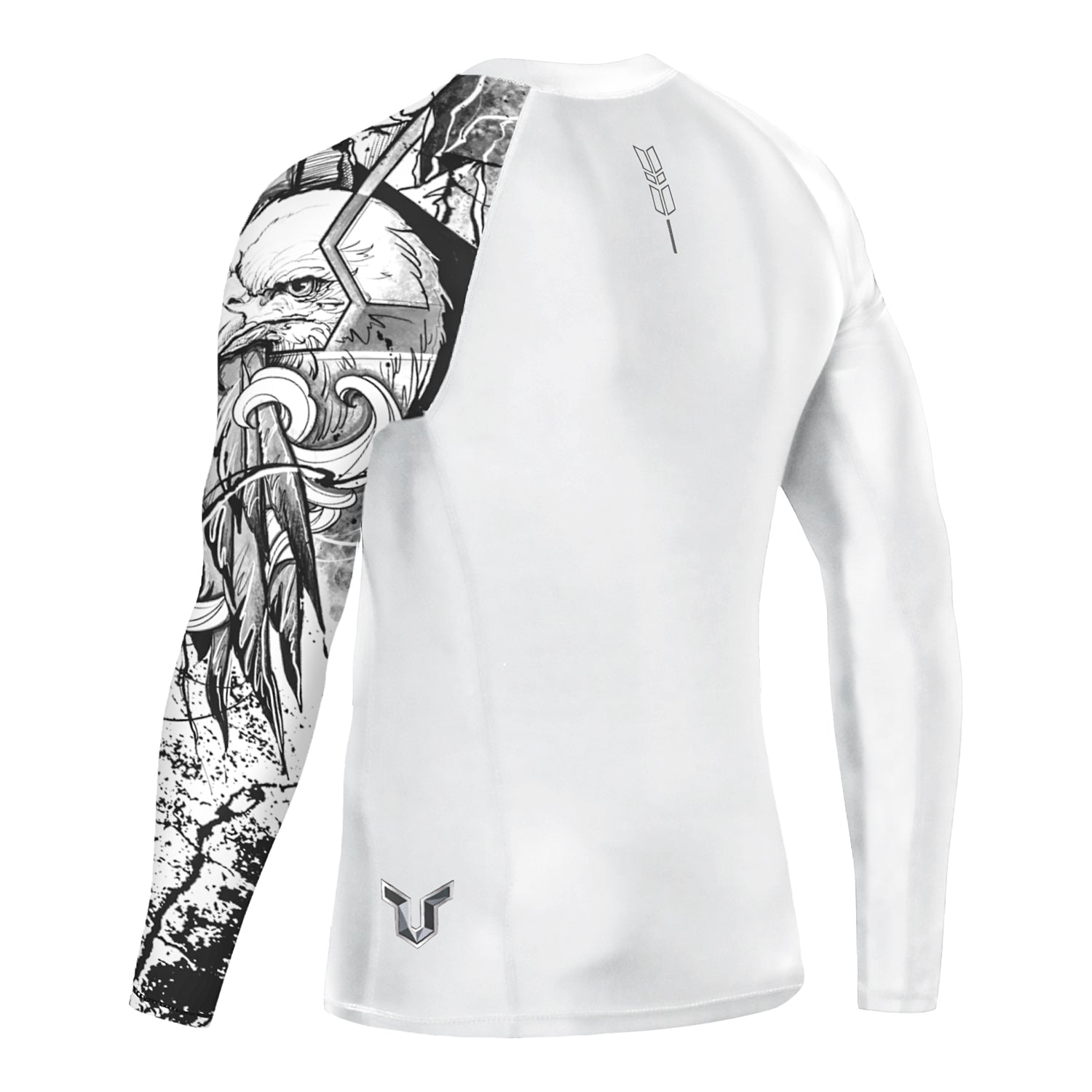 Men's Splice UV Sun Protection UPF 50+ Skins Rash Guard Long Sleeves