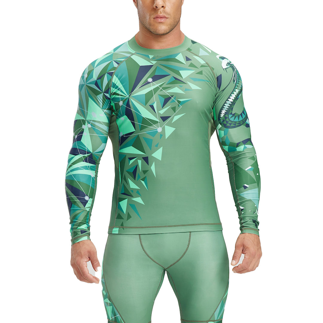 Men Rash Guard UPF50 MMA BJJ Beast Layer