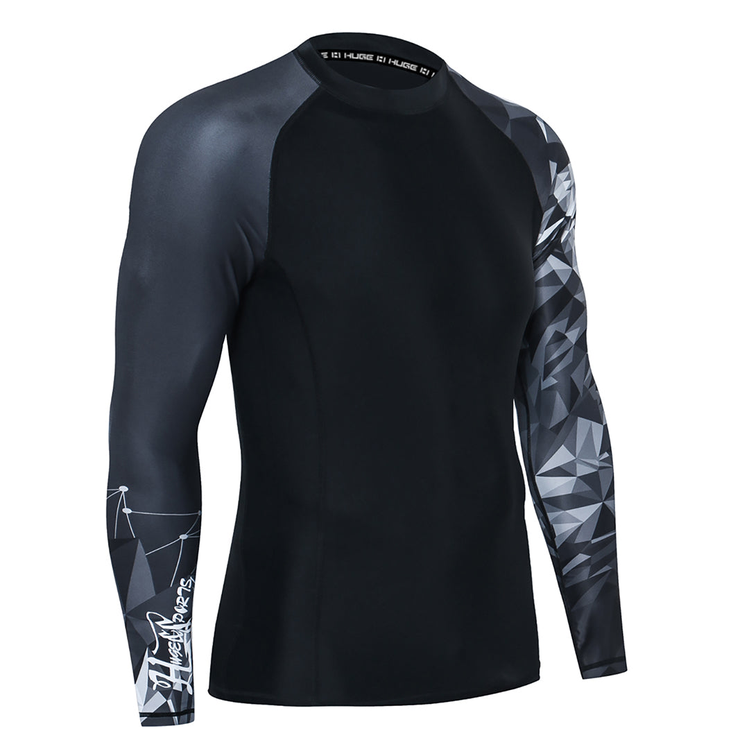 Men Rash Guard UPF50 Surf Shirt Beast Layer