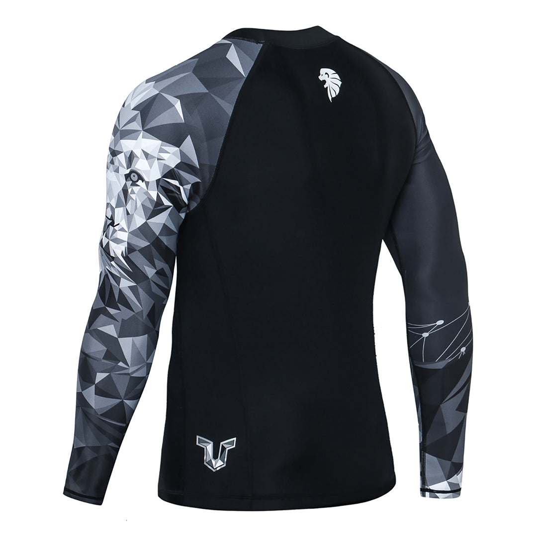 Men Rash Guard UPF50 Surf Shirt Beast Layer