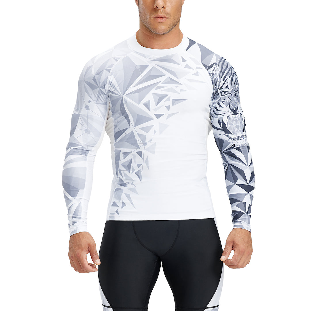 Men Rash Guard UPF50 MMA BJJ Beast Layer
