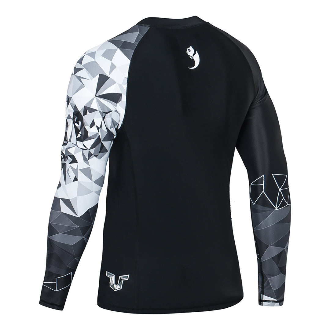 Men Rash Guard UPF50 Surf Shirt Beast Layer Base Layer