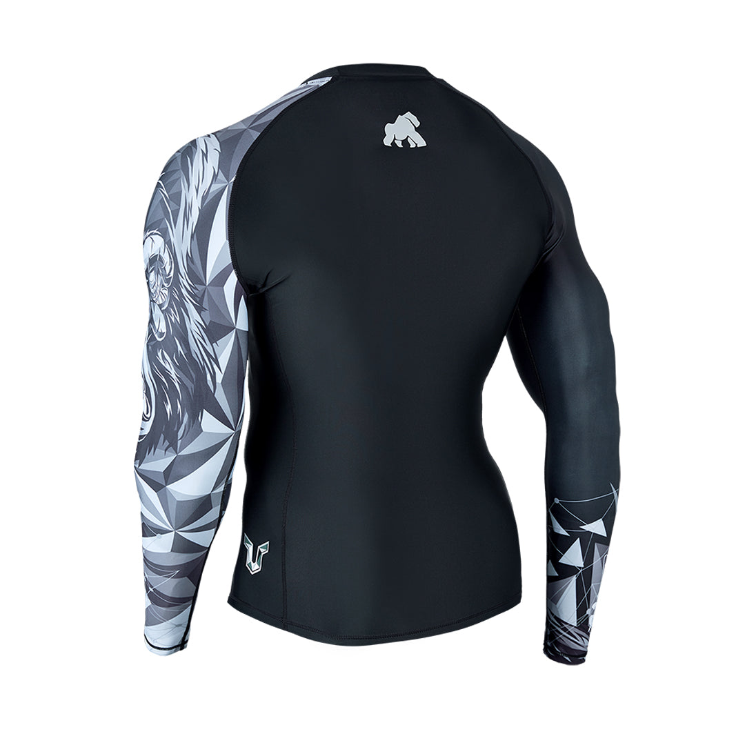 Men Rash Guard UPF50 Surf Shirt Beast Layer