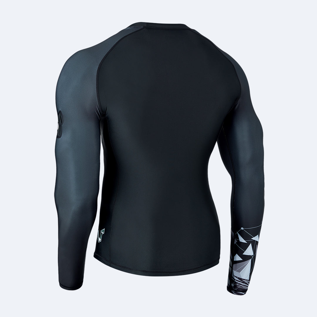 Men Rash Guard UPF50 Surf Shirt Beast Layer Base Layer