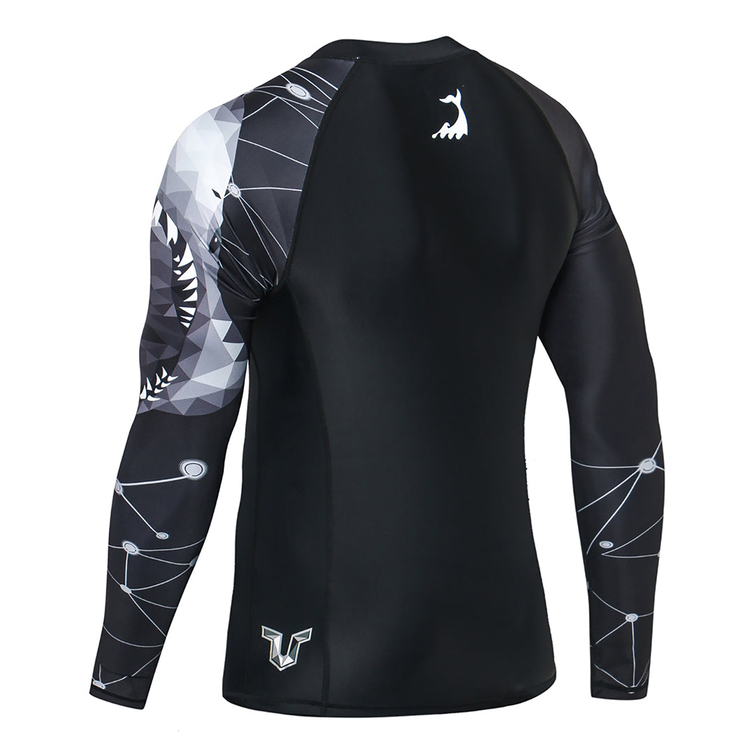 Men Rash Guard UPF50 Surf Shirt Beast Layer Base Layer