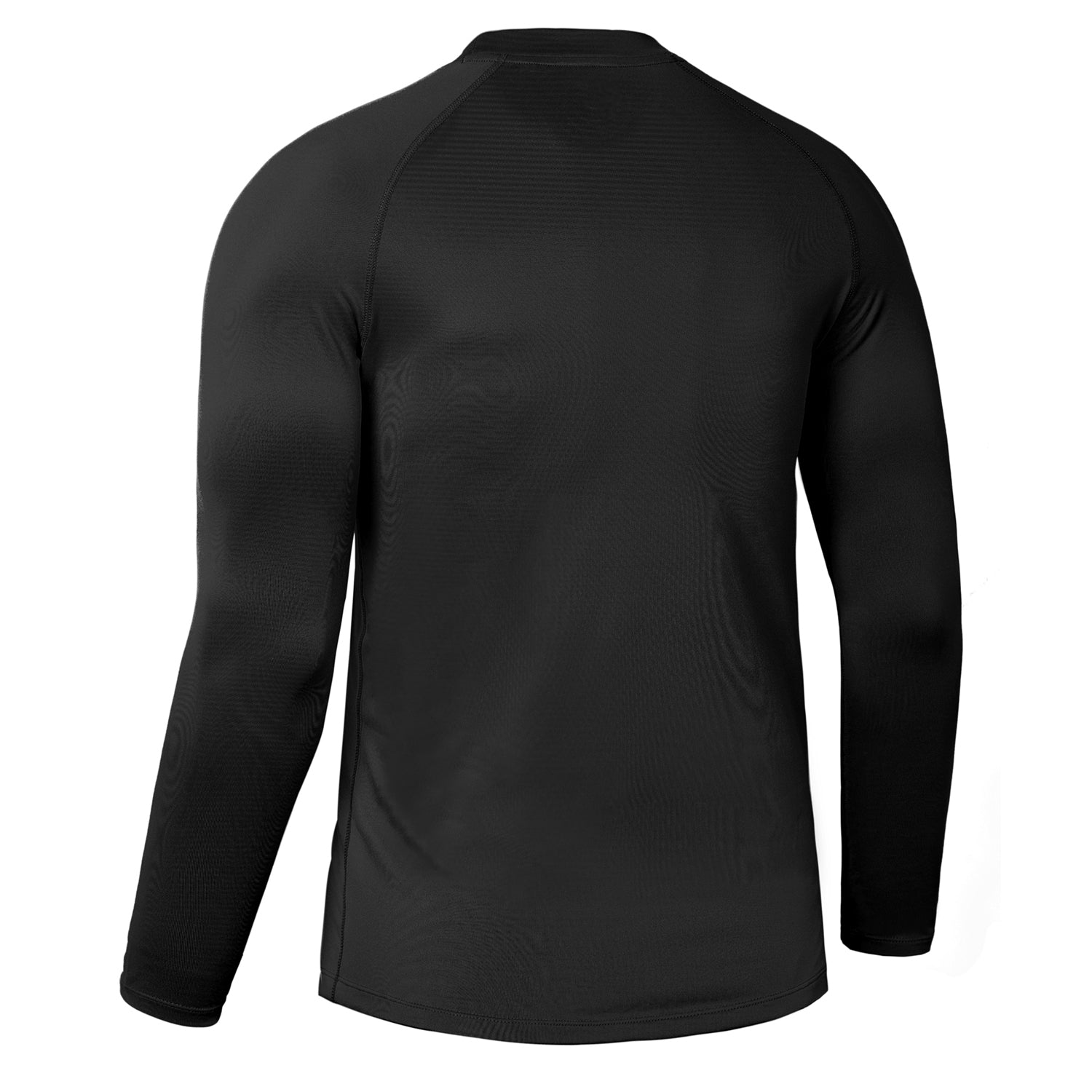 Men Surf Shirt Rash Guard Black