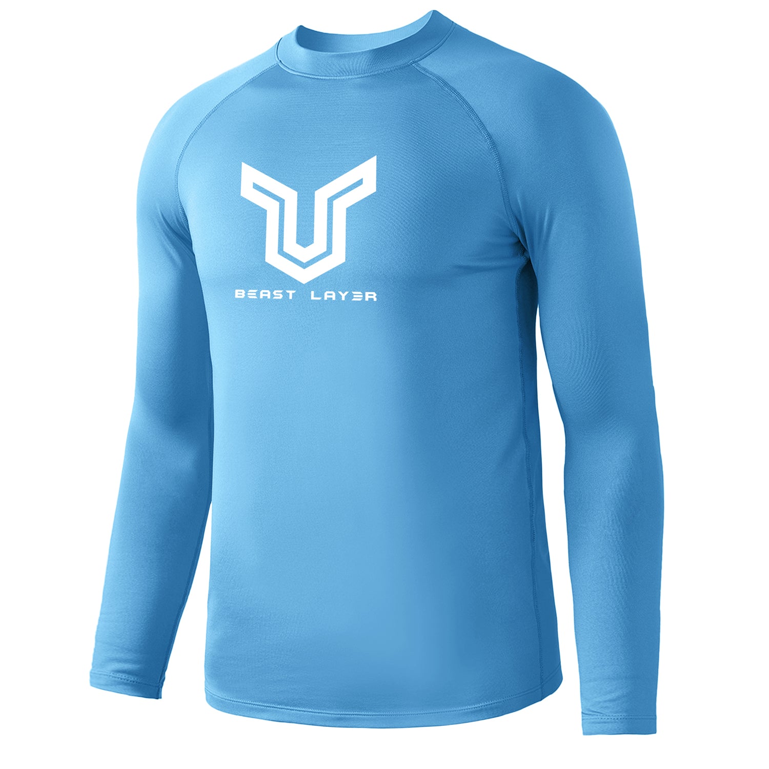 Men Surf Shirt Rash Guard Blue