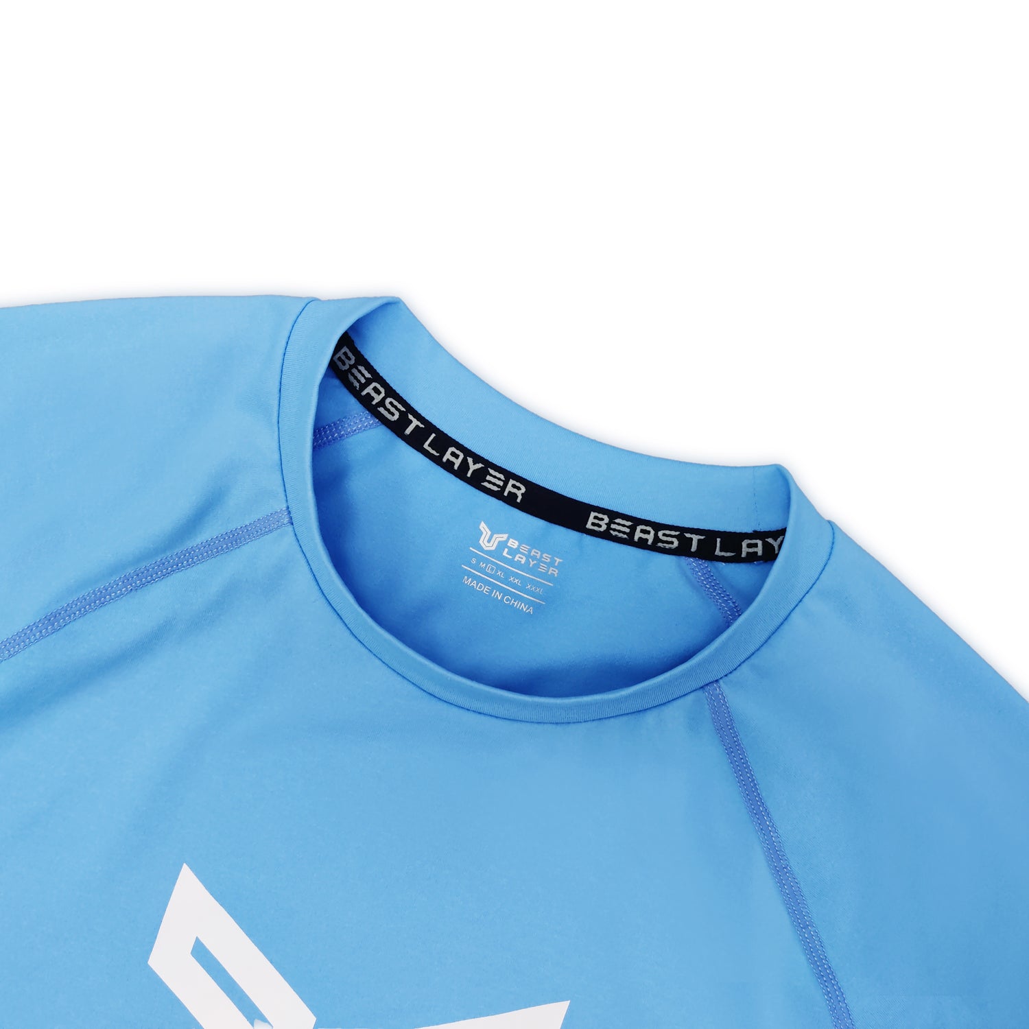 Men Surf Shirt Rash Guard Blue