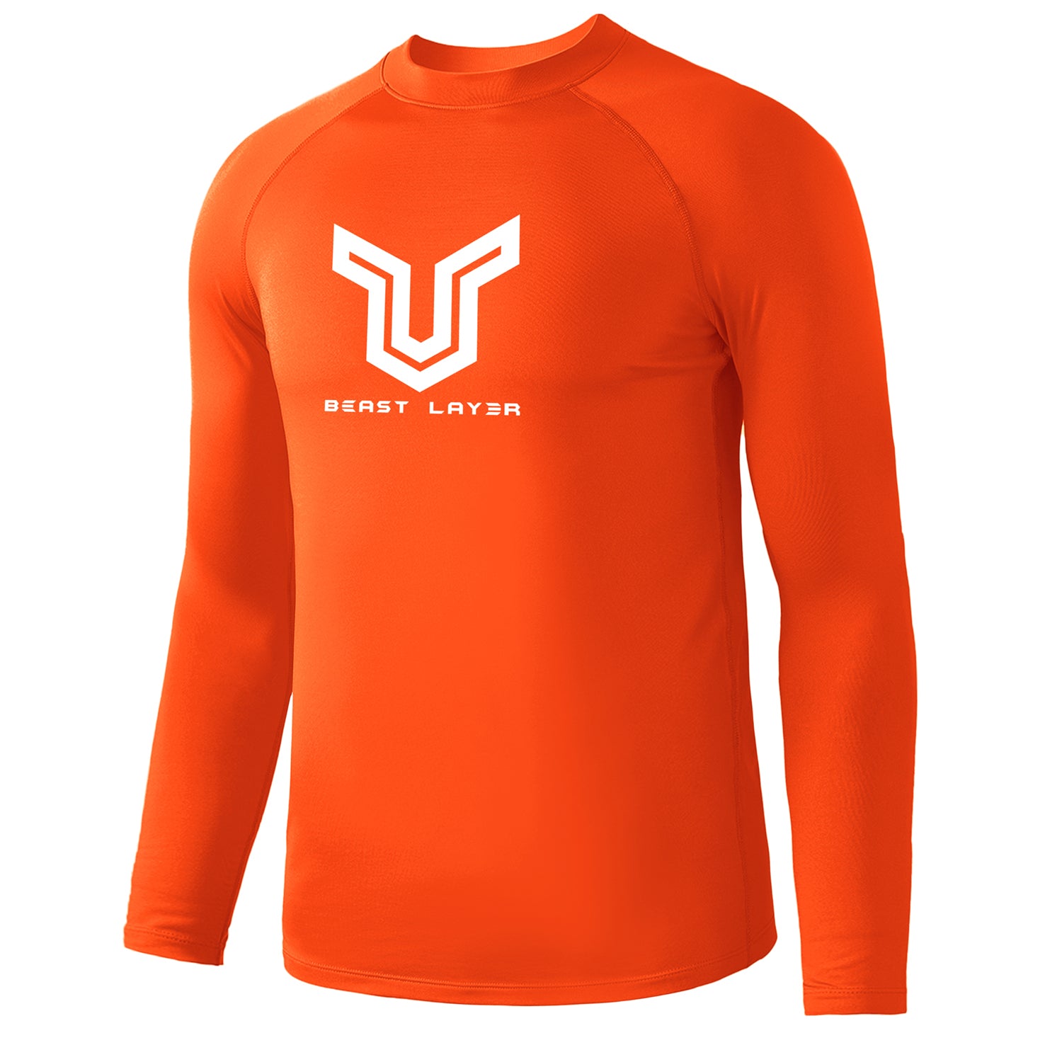 Beast Surf Shirt UPF50+ Rash Guard for Men - Orange – Beast Layer