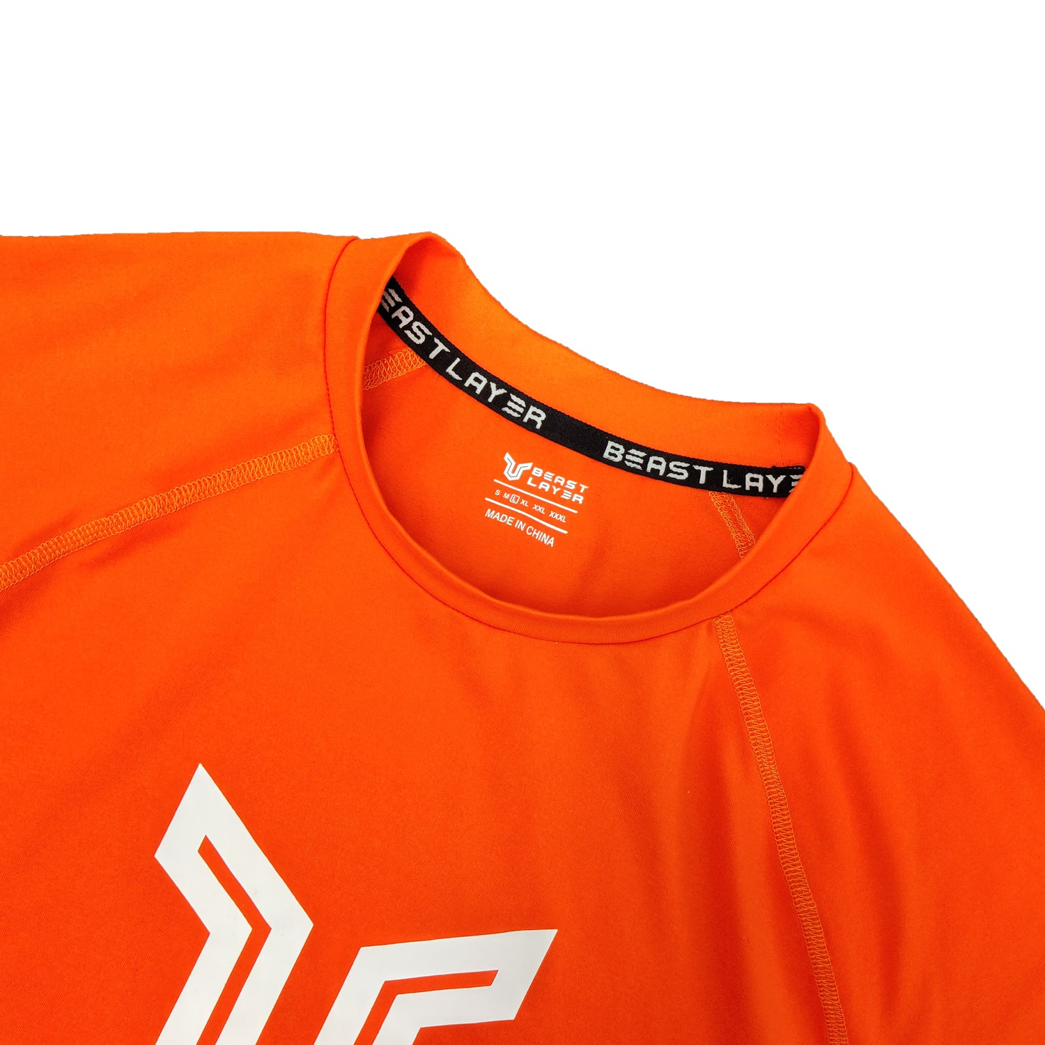 Men Surf Shirt Rash Guard Orange 